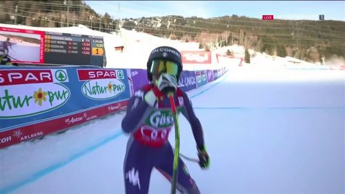 Goggia domina la discesa di st. anton, rivivi la sua gara