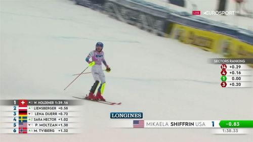 Killington, slalom - shiffrin sbaglia, vhlova di più: rimonta e record per mikaela