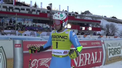 Luca de aliprandini 2° tempo nella prima manche del 2° gigante dell'alta badia - sci alpino, coppa del mondo