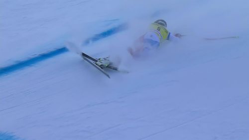 Beat feuz, la sua caduta nella discesa sulla stelvio - sci alpino, coppa del mondo