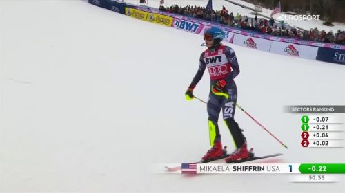 Coppa del mondo 2022/23 - shiffrin al comando dello slalom senza forzare: rivivi la sua prima manche