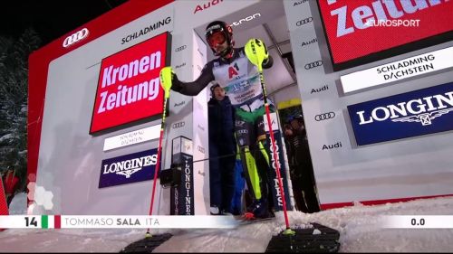 Sala il miglior azzurro nella prima manche di schladming, riguardalo