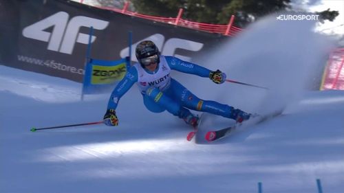Gigante di méribel, brignone in zona podio: terza, rivivi la sua prima manche
