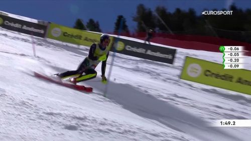 Alex vinatzer senza errori, miglior tempo di manche! riguardala