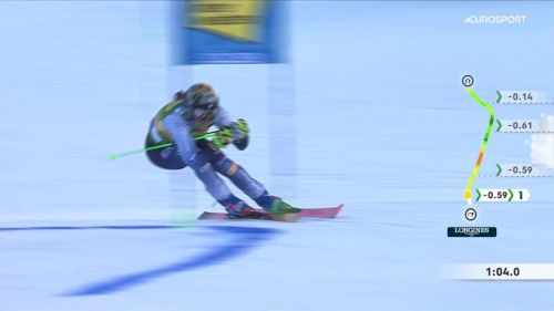 Brignone carichissima: davanti nella prima manche del gigante, riguardala!