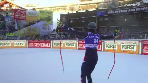 Bryce bennett, che vittoria nella prima discesa della val gardena!