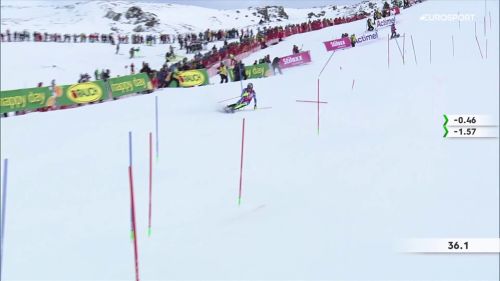 Clement noel è fortissimo nello slalom di gurgl, il video