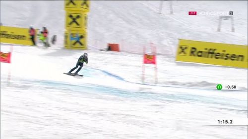 La seconda manche di marta bassino, vincitrice a soelden 2020