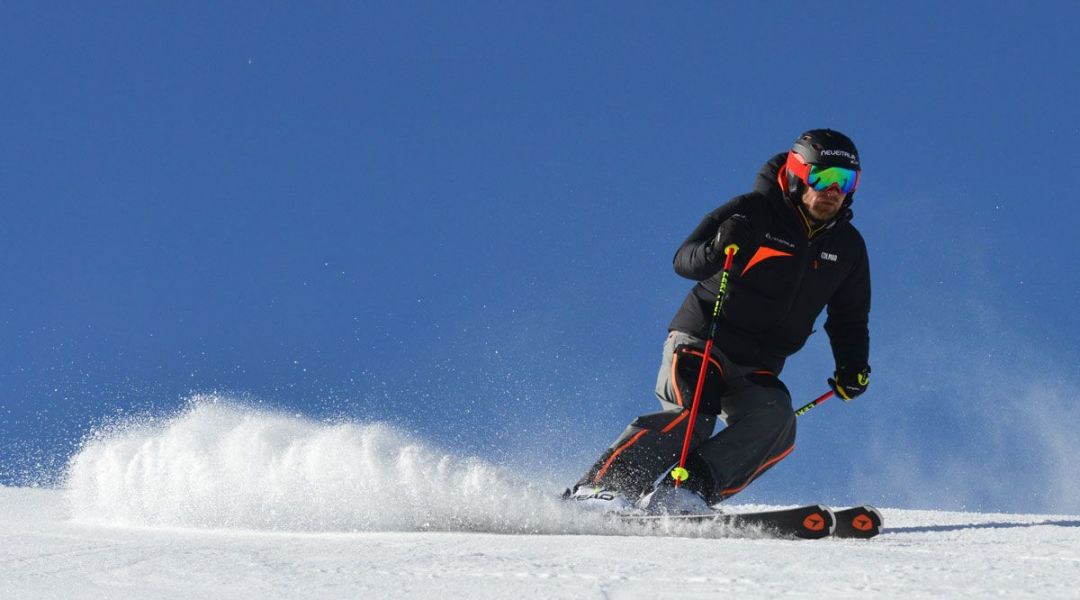 Rolando Bertolina al test di Dynastar Speed Zone 16 (2018)