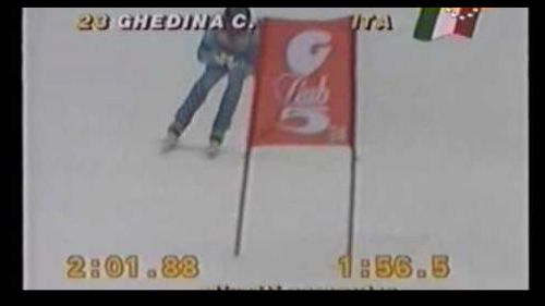 Il primo podio della carriera di kristian ghedina