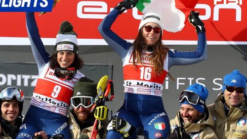 Federica brignone è seconda nel superg di sankt moritz 2019