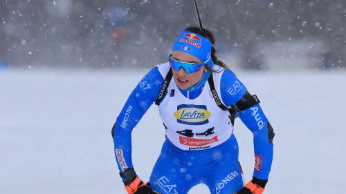 Wierer out per l'Inseguimento di Lenzerheide: start alle 12.05 con Braisaz davanti e Michela Carrara in zona podio