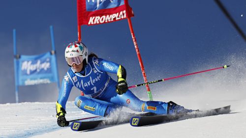 La prima discesa di Saalbach parla Bosca 12°