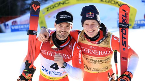 Ghiaccio Verde del 17 Febbraio con Paolo De Chiesa. Il gigante è Odermatt