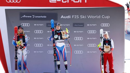 Prima da brividi a Lenzerheide: Hector, Shiffrin e Worley volano, Brignone lontana e Bassino e Vlhova out