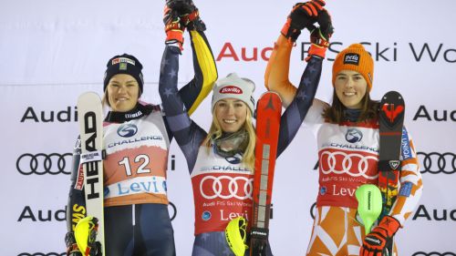 Shiffrin è già davanti nella prima manche di Levi 2, ma che lotta con Duerr e Vlhova vicinissime...