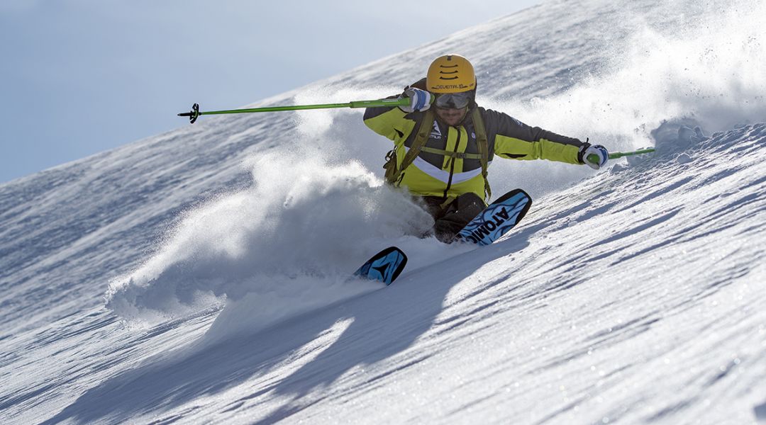 Alberto Sugliano al test di Atomic Bent Chetler 100 (2022)