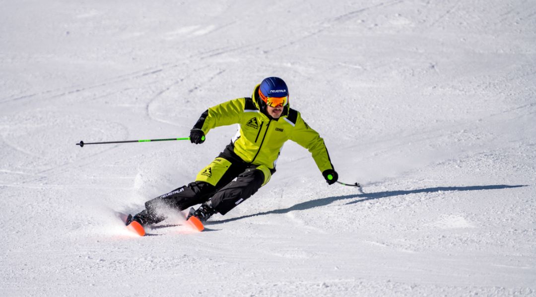 Riccardo Giacomel al test di Rossignol Forza 70+ Ti Master (2024)