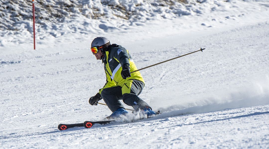 Christian Aldegheri al test di Blizzard Firebird SRC WC-Piston (2023)