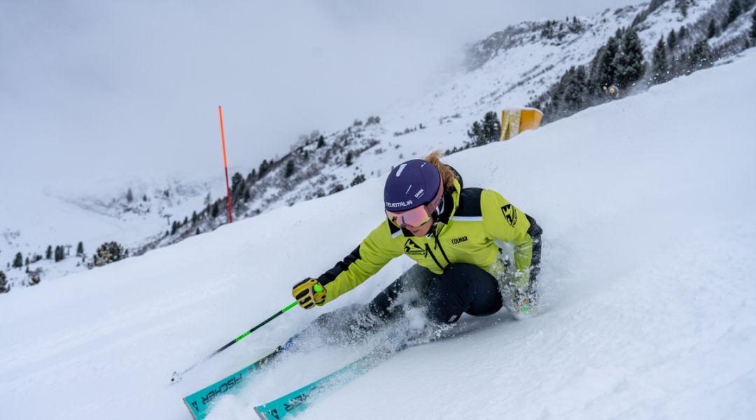 Giulia Antonucci al test di Fischer RC4 Worldcup SC Woman (2025)