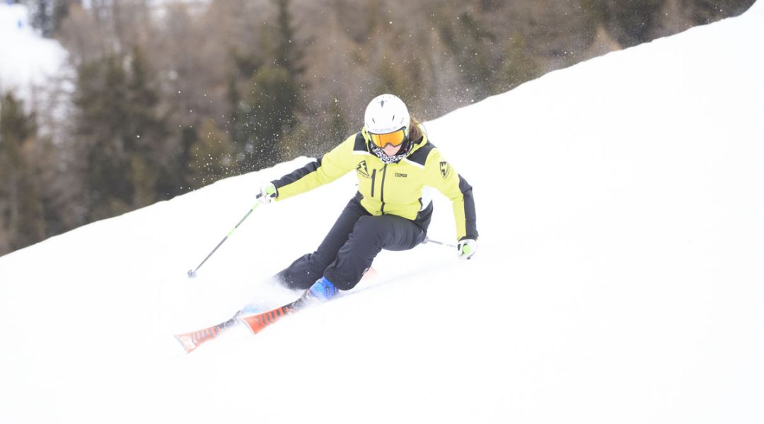 Isabel Anghilante al test di Volkl Racetiger RC  (2025)