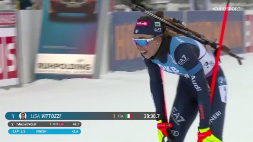 Lisa vittozzi spettacolare: il trionfo nell'inseguimento femminile di ruhpolding in 180'