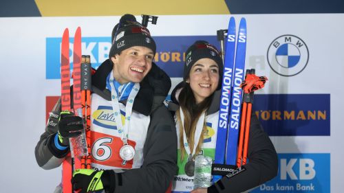 Mondiali Biathlon: la galleria fotografica della medaglia d'Argento di Tommaso Giacomel e Lisa Vittozzi