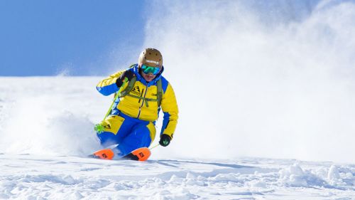 Alberto Sugliano al test di Salomon xDr 88Ti (2019)