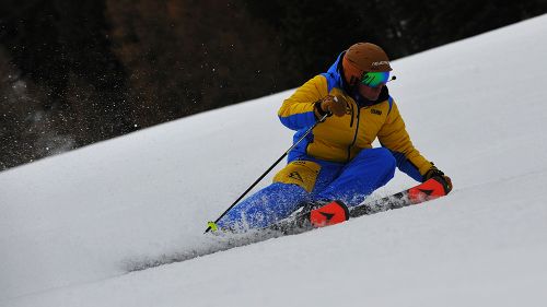 Andrea Odinotte al test di Dynastar Speed Master GS R22 (2019)