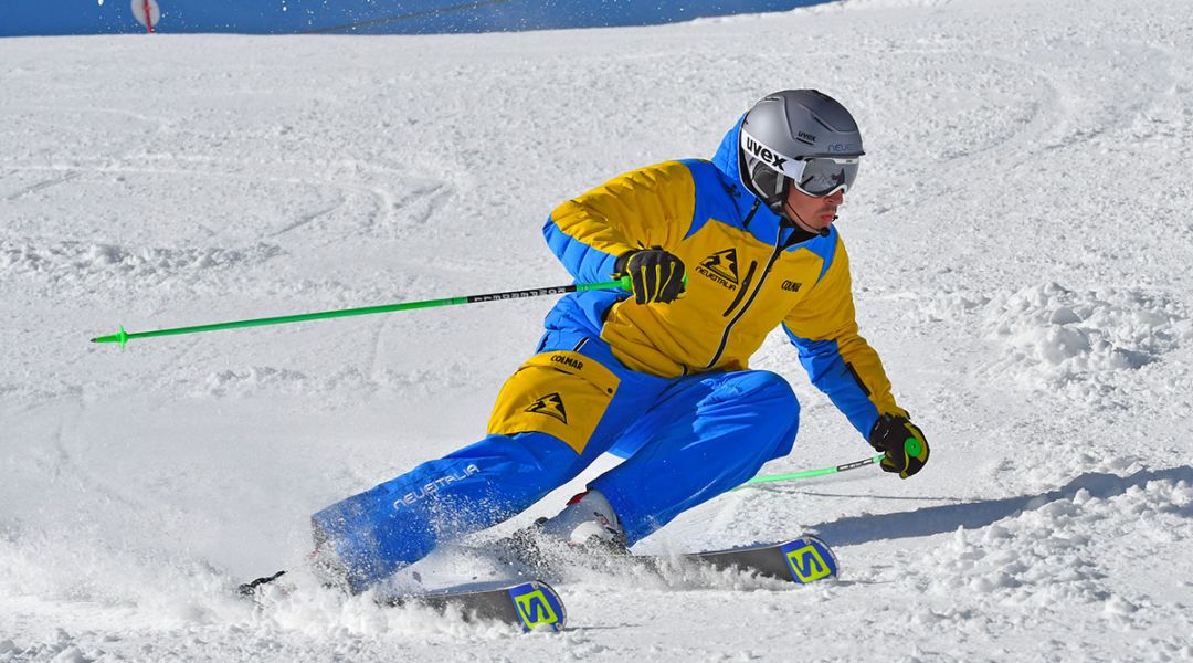 Riccardo Giacomel al test di Salomon S/Race Pro GS (2020)