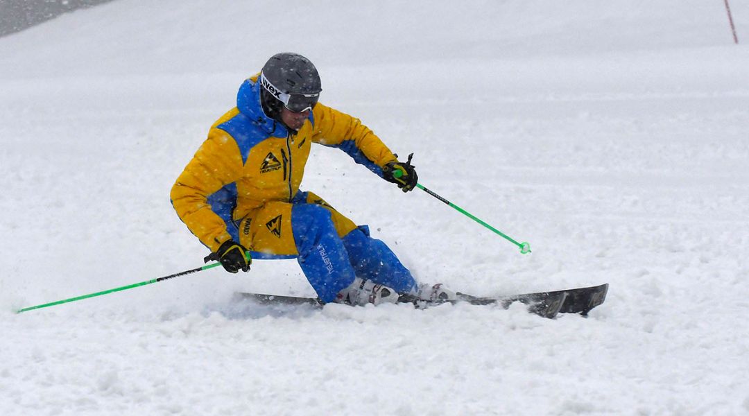 Riccardo Giacomel al test di Salomon S/Force BOLD (2020)