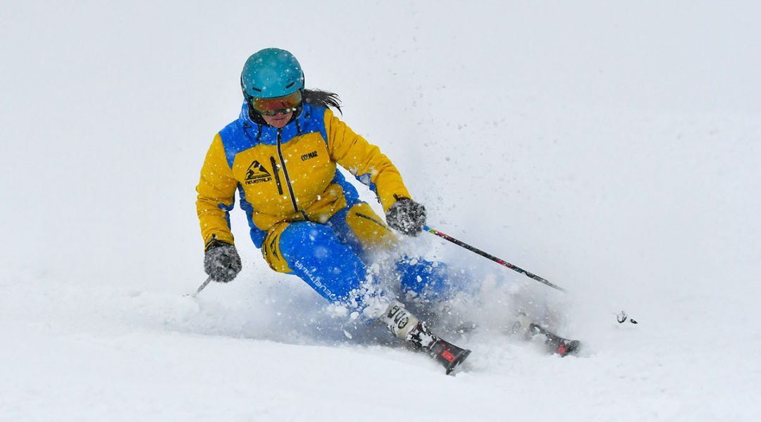 Isabel Anghilante al test di Nordica Dobermann Spitfire 72 RB FDT (2020)