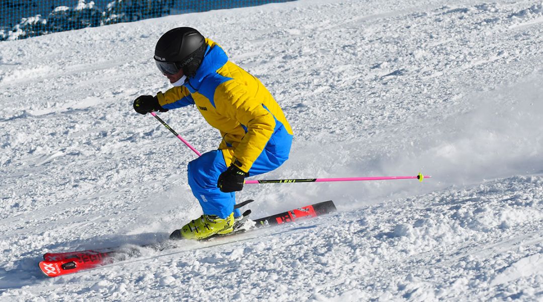 Luca Matteo Rosso al test di Volkl Racetiger RC (2020)